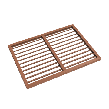 Evolar WPC Achterplaat voor Airco Omkasting Tropical Teak Medium