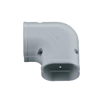 Evolar Airco Lange Vlakke Bocht - Grijs - 75 x 63 MM - 90°